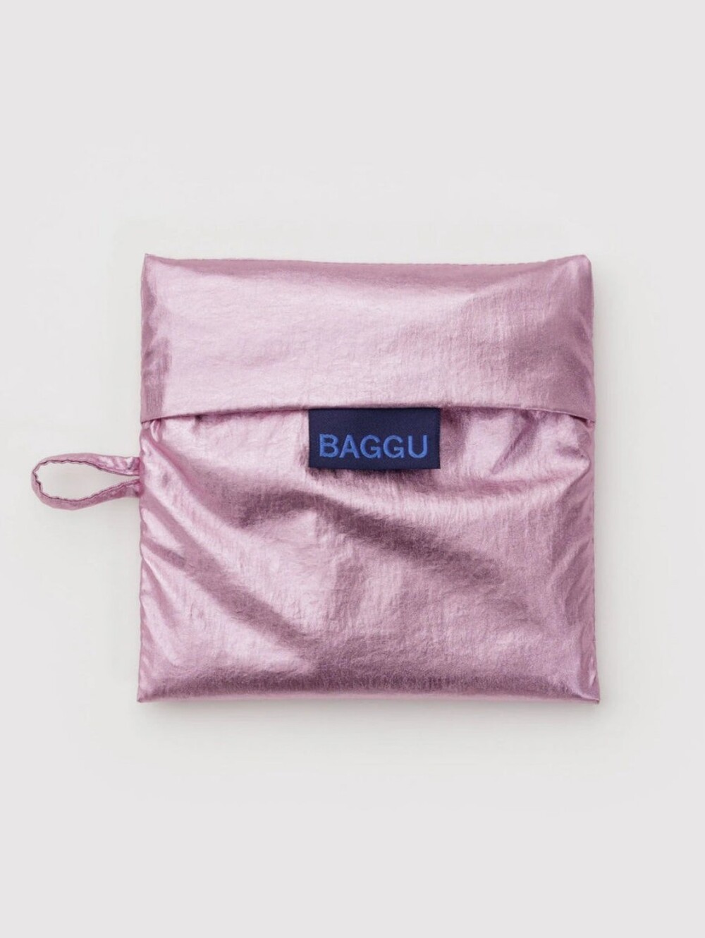 *NWT* BAGGU Blush Metallic Standard Bag, Pink Metallic Baggu Standard - Picture 6 of 9